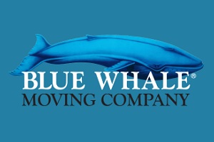 blue whale moving company logo